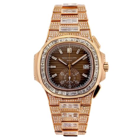 all diamond patek philippe|Patek Philippe nautilus full diamond.